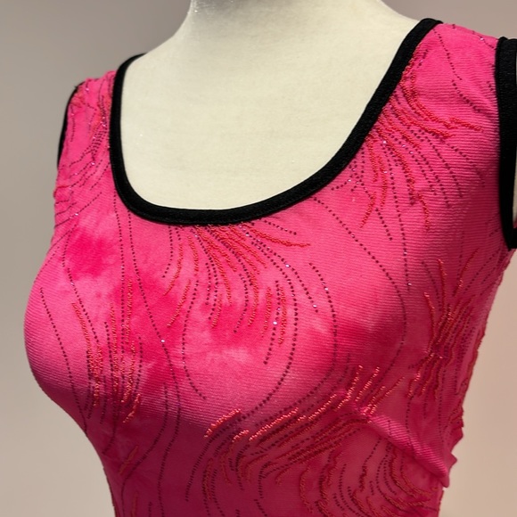 Channel1 One sparky beaded pink top size XS - Picture 2 of 9
